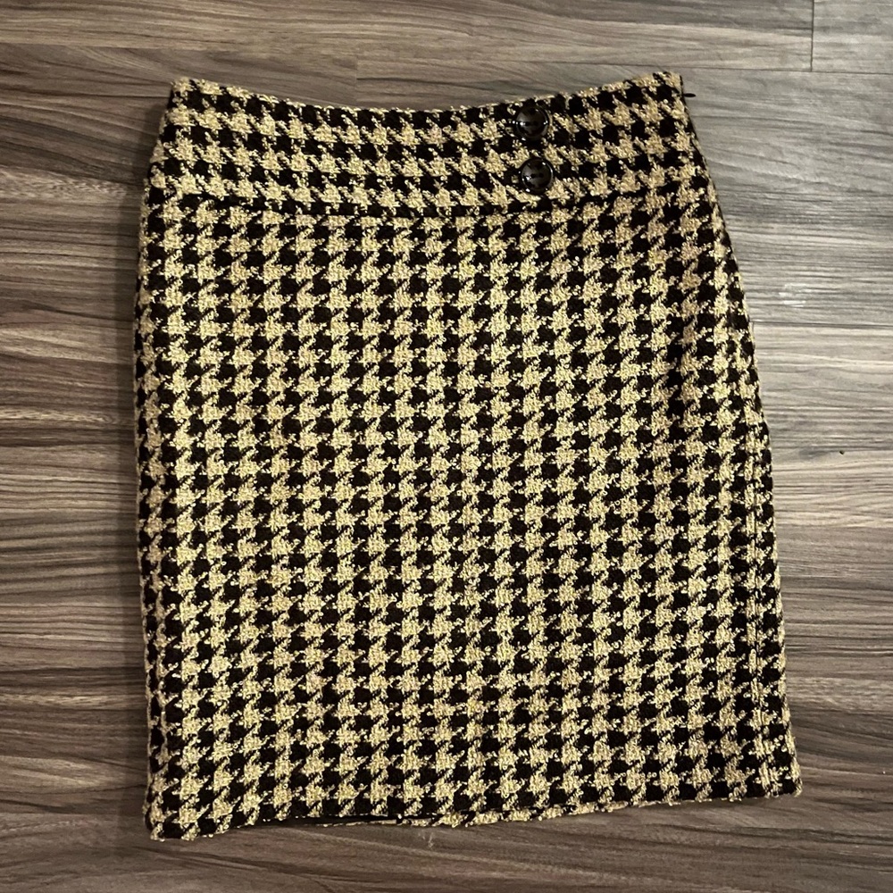 Ann Taylor herringbone pencil skirt